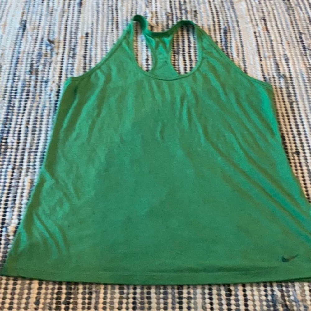Nike Sz XL green dri fit tank top. Like new.